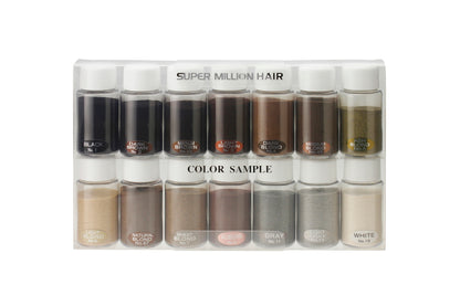 Color Sample Kit – 14 Shade Collection for Perfect Hair Fiber Matching