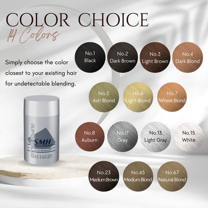 Color Sample Kit – 14 Shade Collection for Perfect Hair Fiber Matching